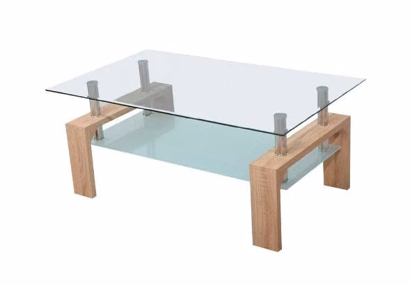Mesa de Centro Vidrio Cuadrada