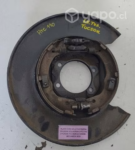 Plató Con Balatas Rueda Trasera Izquierda (HTC110)