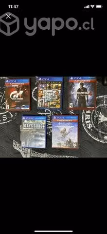 ps4 slim 1tb y 5 juegos