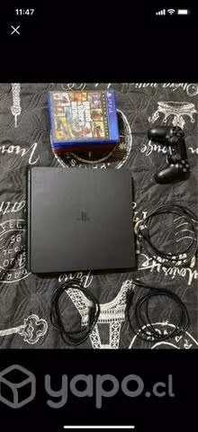 ps4 slim 1tb y 5 juegos