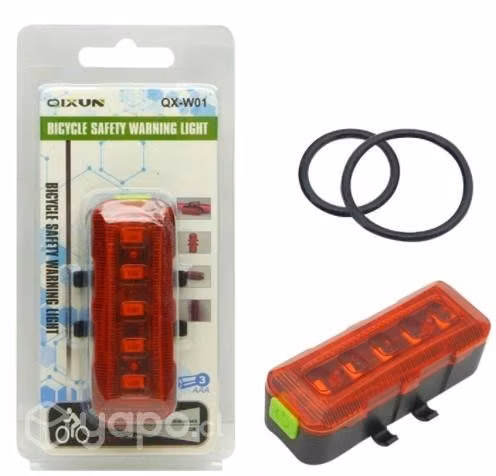 Luz LED Trasera Para Bicicleta Con 4 Efectos, QX-W