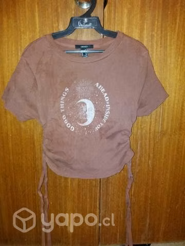 Polera café XL Forever 21