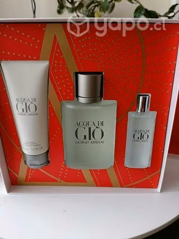 Set Acqua Di Gio Armani Hombre 100ml +15 Ml +75 Ml