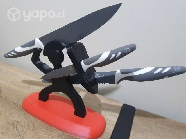 Soporte para cuchillos espartano