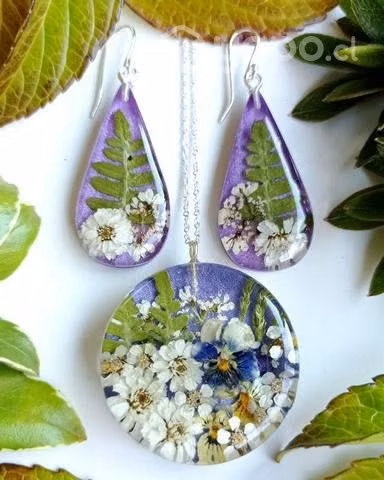 Conjunto artesanal. Plata 925