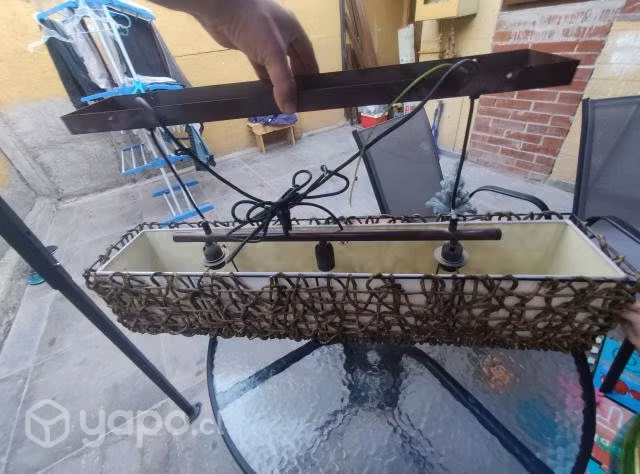 Lámpara de madera rustica - Imagen 3