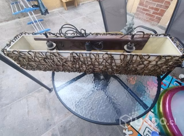 Lámpara de madera rustica - Imagen 2