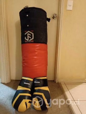 Saco de boxeo pro + guantes de boxeo PROFESIONAL