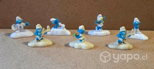 Serie de 7 figuras pitufos peyo 2017 - Imagen 3