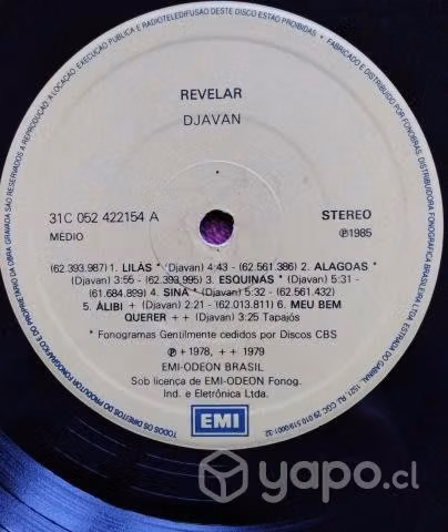 Vinilo / Djavan, Revelar