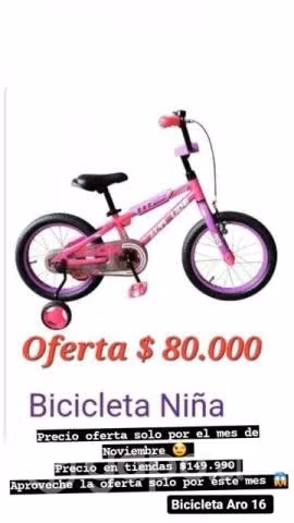 Adelante las compras de navidad bicicleta Aro 16