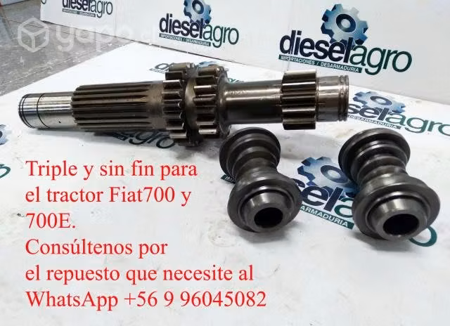 Triple y sin fin para el tractor Fiat700 y 700E