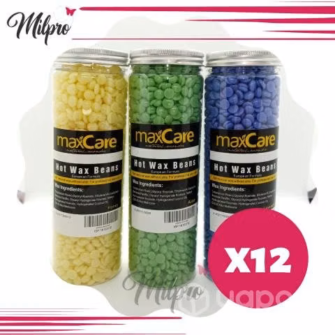 12 ceras depilatorias elasticas maxcare variedad