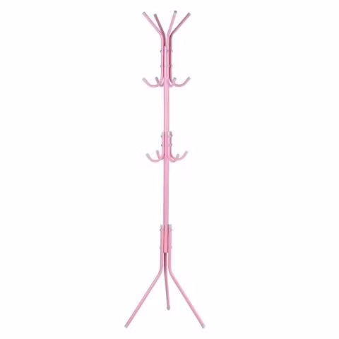 Colgador Perchero Metálico Trípode Rosado 165cm x