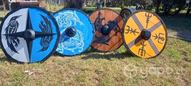 Escudos artesanales vikingos