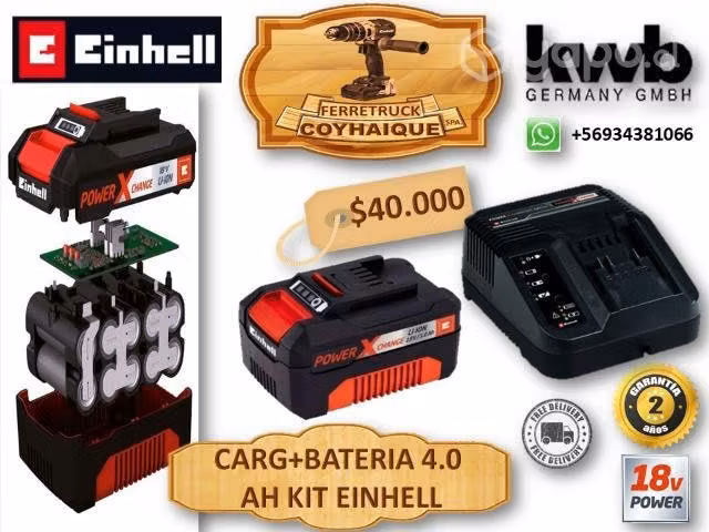 Baterías einhell Cuatro amperes 18 volt
