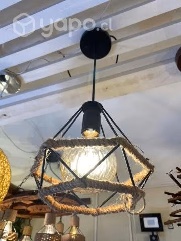 💡lámparas rústicas simples