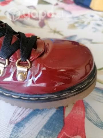botines burdeos talla 39 charol.