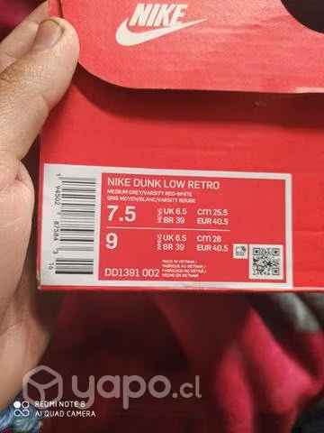 Zapatillas Nike dunk low talla 40 nuevo