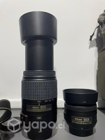 Camara Nikon D5500 + lentes y ++ (usada)