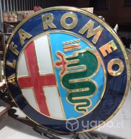 Letrero Antiguo Alfa Romeo Gigante