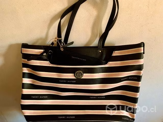 Bolso tote + estuche Tommy Hilfiger original - Imagen 2