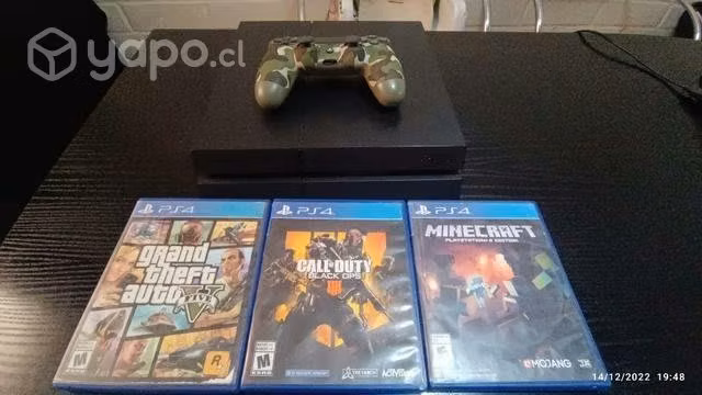 Play station 4 con 5 juegos 500gb - Imagen 2