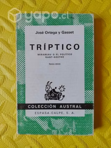 Tríptico - José Ortega y Gasset