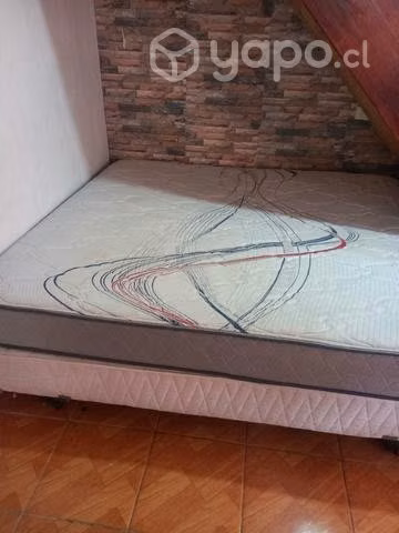 Cama king más colchón usado