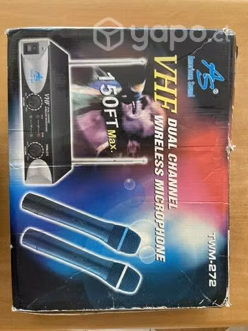 Karaoke con Set de 2 Micrófonos Inalambricos