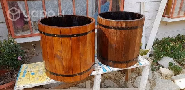 Maceteros tipo barril