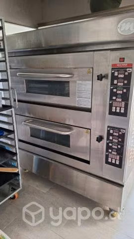Horno de piso industrial U-HP2 Inox 2 cámaras