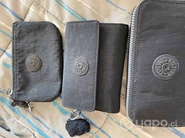 Billetera grande , chica y monedero kipling