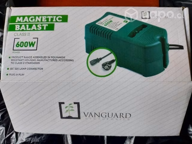Balastro vanguard 600 w mas reflector y ampolleta