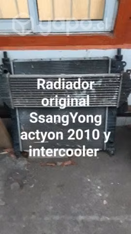 Radiador de agua original SsangYong actyon 2009