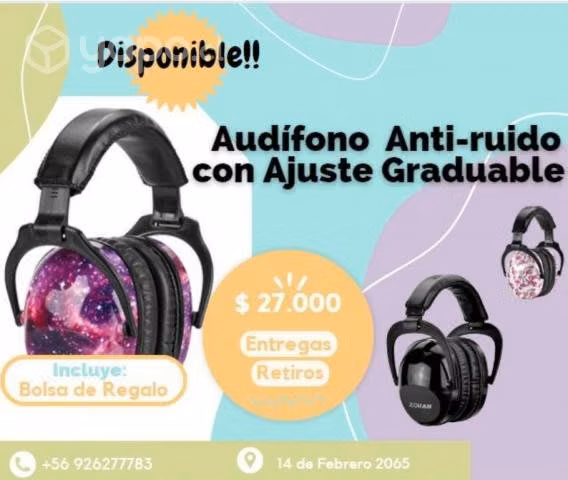Audífono anti-ruido con ajuste graduable