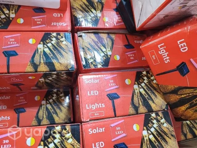 Luces solares navidad