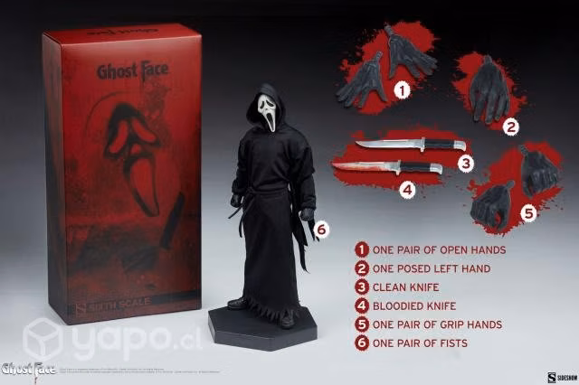 Sideshow collectibles 1/6 ghostface - Imagen 3