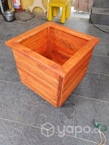 Macetero de madera reciclada - Imagen 2
