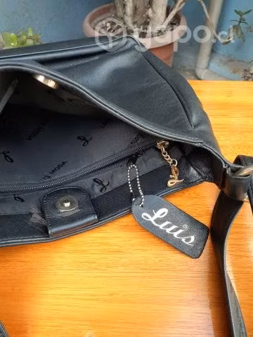 Cartera cuero negra Luis - Imagen 3