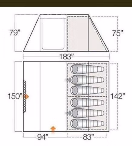 Carpa Vango, Odyssey 600 - Imagen 2