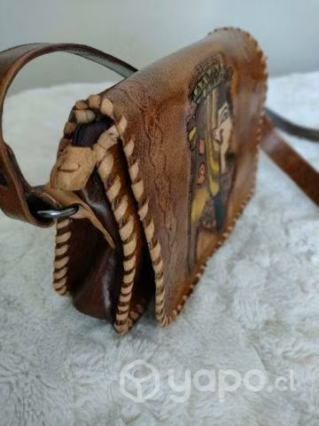Cartera de cuero hecha a mano artesanos egipcio - Imagen 2