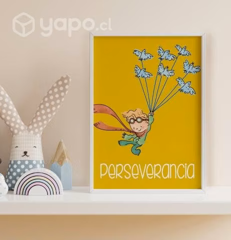 Cuadro PRINCIPITO 34x45cm cn vidrio personalizado