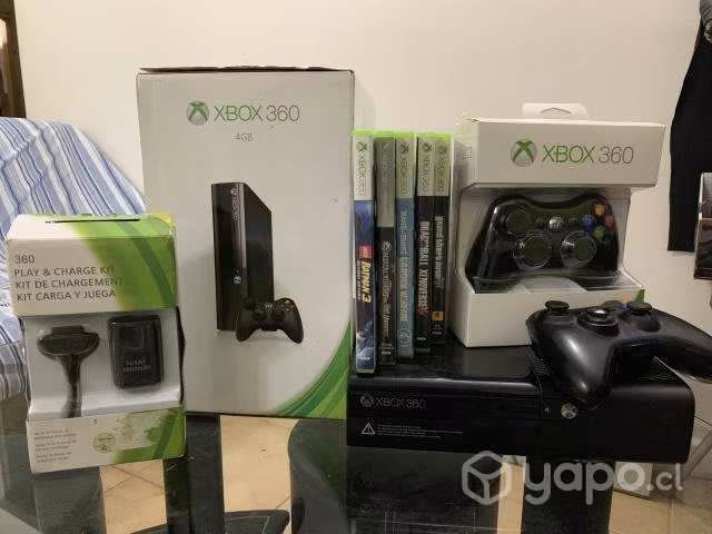 XBOX360 con juegos y accesorios