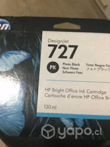 Tinta hp 727 photo black original de 130 Ml