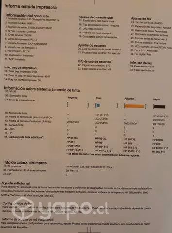 Impresora HP Office Jet Pro 8600 - Imagen 2