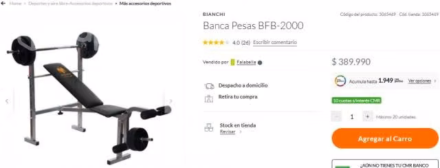 Banca Pesas BFB-2000