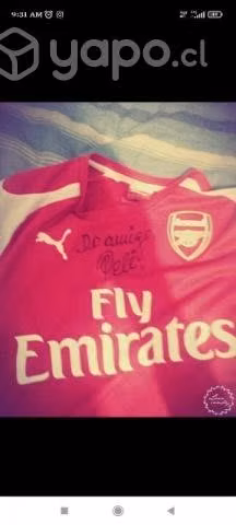 Polera autografiada por el rey del futbol PELE