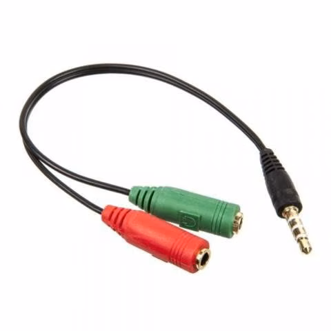 Adaptador JACK Stereo para Fono/Micrófono