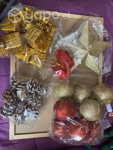 Arbol de navidad 1.50m + adornos - Imagen 3